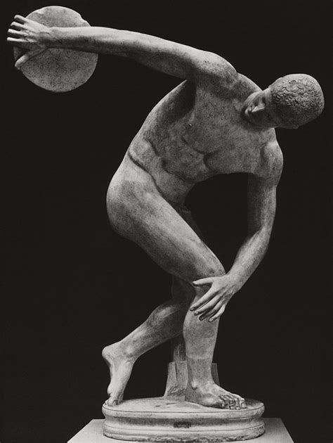 Statue of a discobolus. Rome, Roman National Museum, Palazzo Massimo ...