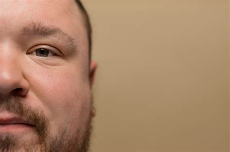 Free Photo | Close-up of half man's face
