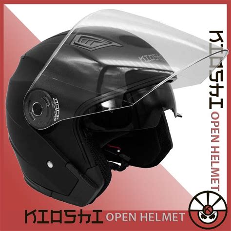 Открытый шлем с большим визором KIOSHI JK526-S(516) M(57-58) black ...