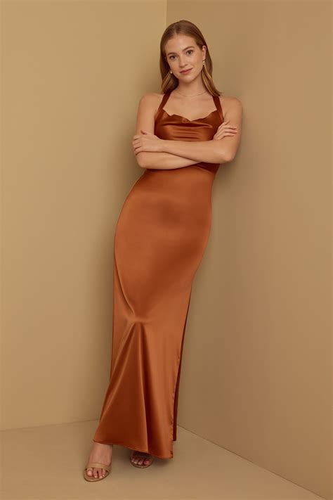 STRETCH SATIN DALLAS DRESS | Vow'd Weddings
