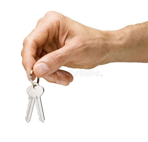 House keys keyring hand. a set of keys in a mans hand isolated on white , #sponsored, #hand, #