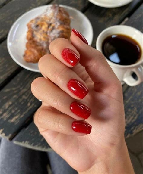 Pin by Gunay on Nails | Red nails, Gel nails, Stylish nails