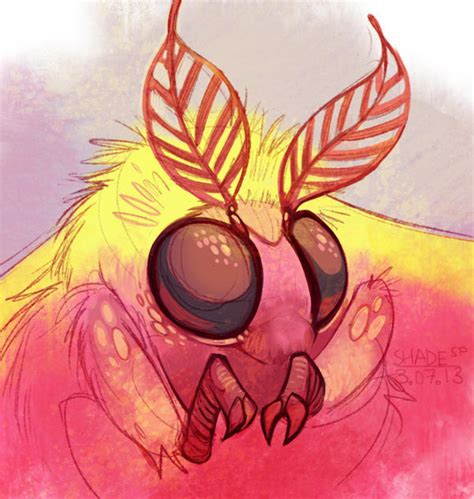 The Rosy Maple Moth by SHADE-ShyPervert on DeviantArt