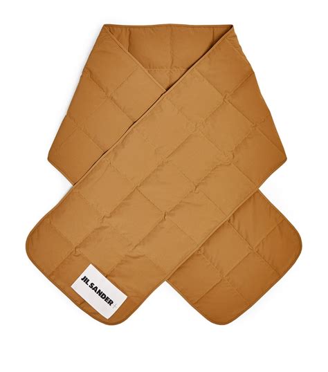 Jil Sander Down-Filled Logo Scarf | Harrods AE