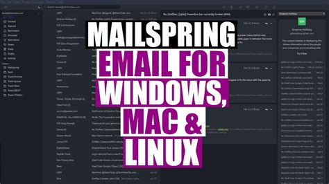 mailspring   email client  windows mac  linux youtube