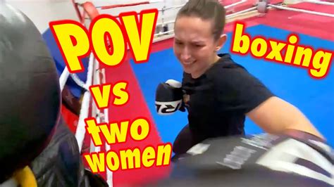 pov boxing female sparring drill youtube