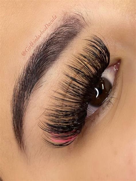 Pink Colored Lashes | Lashes fake eyelashes, Lash extensions styles ...