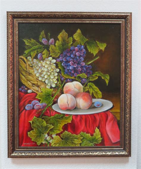 натюрморт с персиками | Valeriya Art