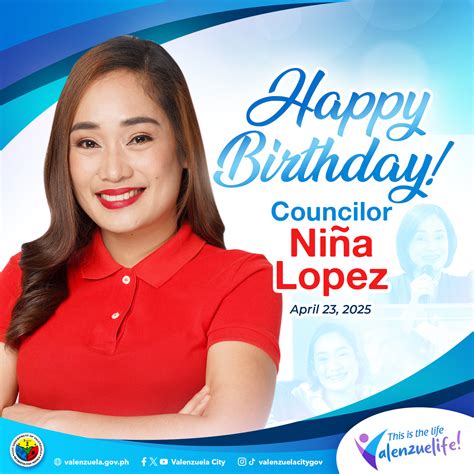 Valenzuela City - Happy birthday, Councilor Niña Lopez! 🎉🎈🎂 | Facebook