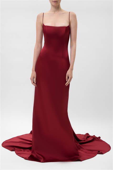 LUNA DRESS BURGUNDY