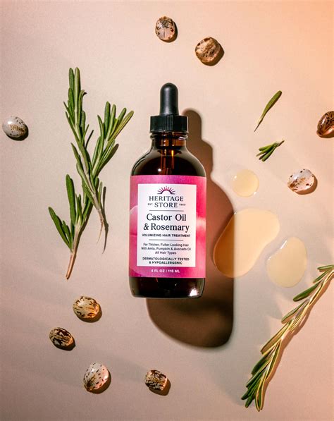 Castor Oil & Rosemary | Volumizing Hair Treatment | Heritage Store