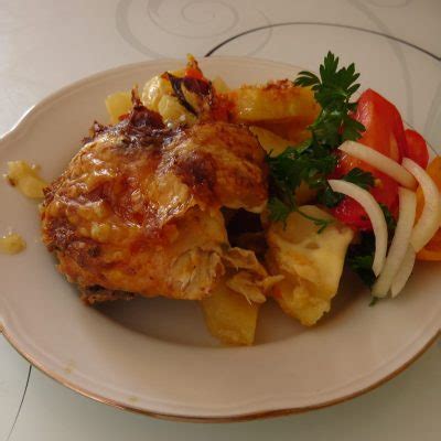 Картошка по-французски с курицей рецепт с фото пошагово