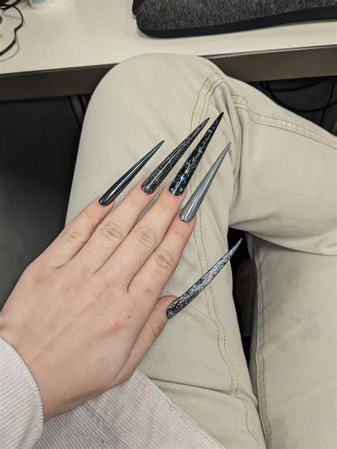 Skipped Christmas and went right to New Year's nails : r/Nails