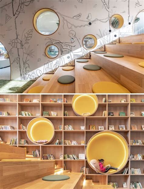 Детская библиотека | Education design interior, School building design ...