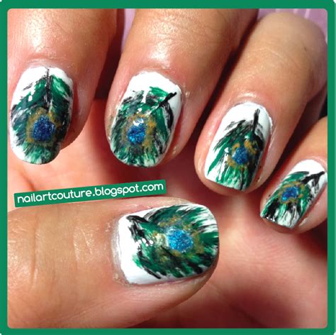 Nail Art Couture★ !: Reader's Request: Peacock Feathers Nail Art ...