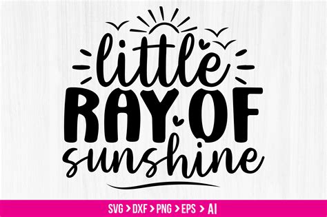 Little Ray of Sunshine Svg Graphic by TeeKing124 · Creative Fabrica
