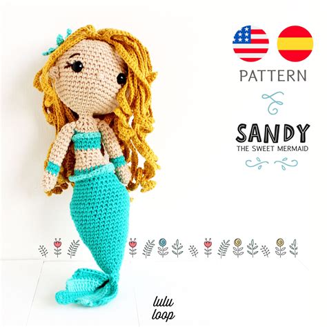 Little Mermaid Amigurumi Pattern Sandy Sweet | Etsy