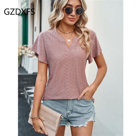 Купить DX2024-8132 # Женский летний новый женский однотонный однотонный ...