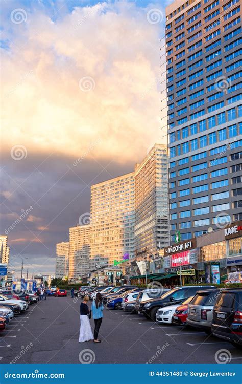 New Arbat Avenue. Moscow. Russia Editorial Image - Image of road ...