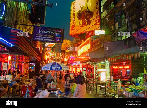 Soi Cowboy, Nightlife Center, Bars, Bangkok, Thailand Stock Photo ...