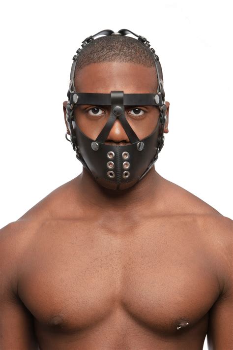 Leather Fetish Muzzles | Stainless Steel Head Harness | ARMY OF MEN