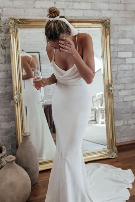 simple silk wedding dress - Fashion Professional