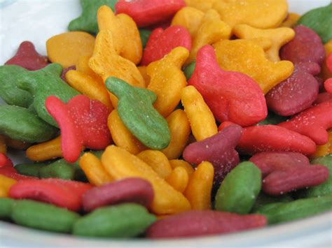 multi colored goldfish crackers goldfish crackers fish crackers food