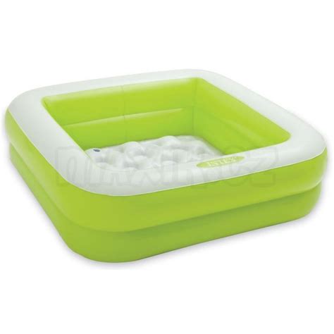 Dětský bazének čtverec Intex 57100 - Zelená | Maxíkovy hračky