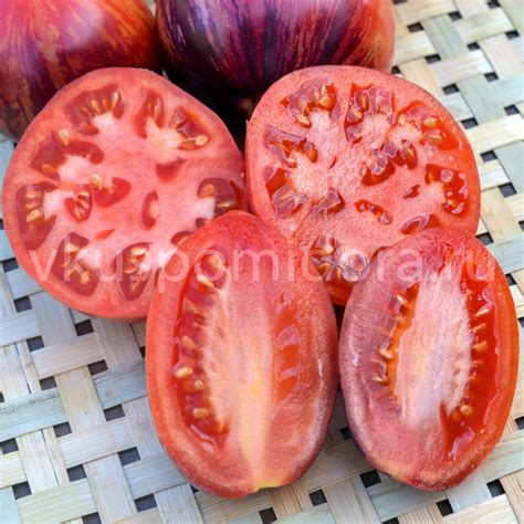 Купить семена томата сорт Клубничный водопад полосатый (Strawberry ...