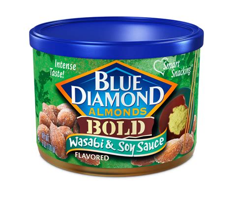 Amazon.co.jp: 【BLUE DIAMOND】ブルーダイアモンド アーモンド（わさび＆ソイソース） 6oz 170g 海外直送