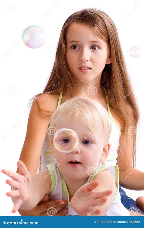 Playing chidren stock image. Image of happiness, pretty - 3299969
