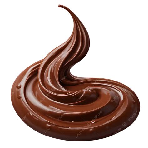 Delicious Melted Chocolate Swirl Glossy And Smooth Cocoa Spread