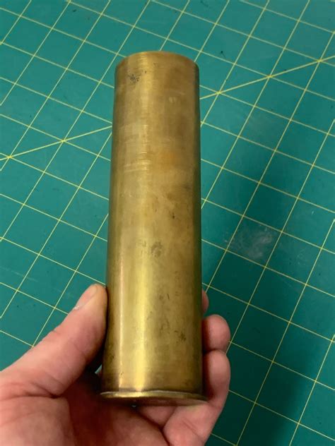 LARGE BRASS SHELL CASING 1943 WWII