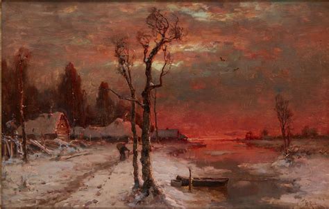 ЮЛИЙ ЮЛЬЕВИЧ КЛЕВЕР (старший) (1850-1924) Закат. 1914.