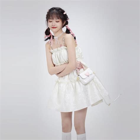 summer sweet girl style suspender dress kawaii fashion shop cute