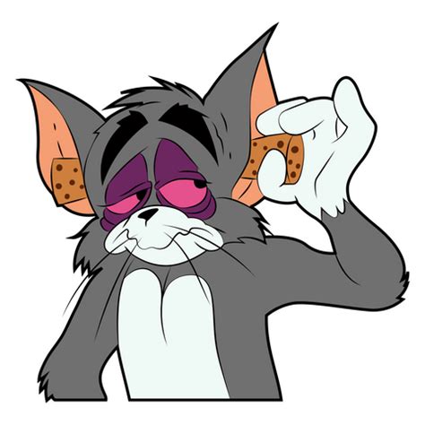 Tom and Jerry Sleepy Tom Sticker - Sticker Mania