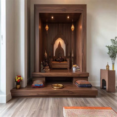 modern mandir design  wall panel