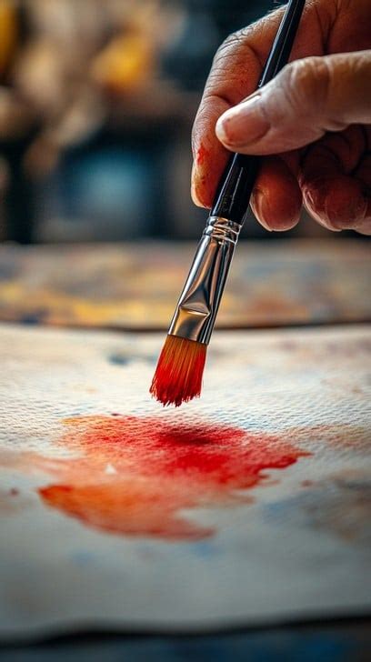 painting  progress image painting artist red