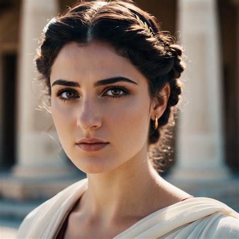 Ancient Greek Hypatia of Alexandria Portrait 