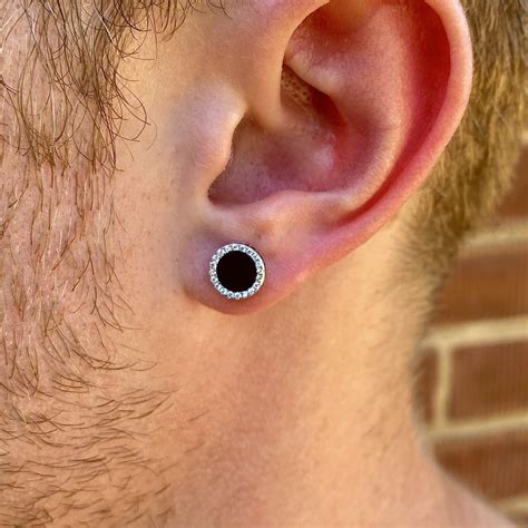 Black Diamond Earrings For Boys