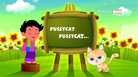Pussy Cat Pussy Cat - English Nursery Rhymes - Cartoon/Animated Rhymes ...