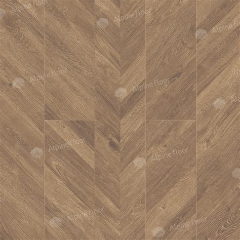 Кварц-винил (lvt и spc) Alpine Floor Французская Елочка, коричневый ...