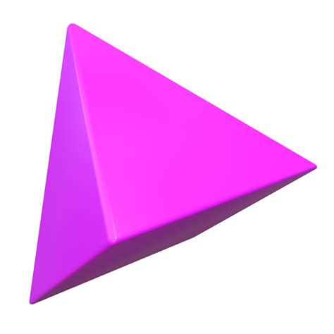 abstrakte Prisma geometrische Form 3D-Render 12629131 PNG