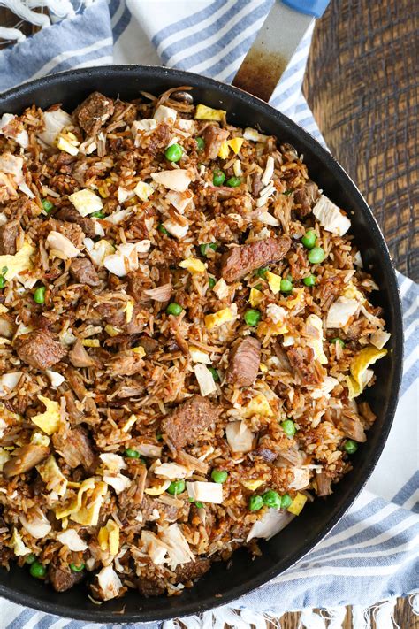 Meat Lover's Fried Rice - Barefeet in the Kitchen