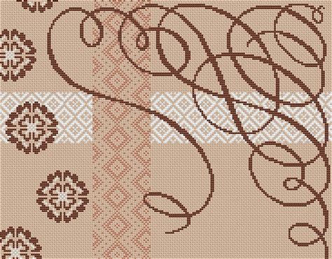 Вышивка Паттерн крестом, схема в PDF №3353