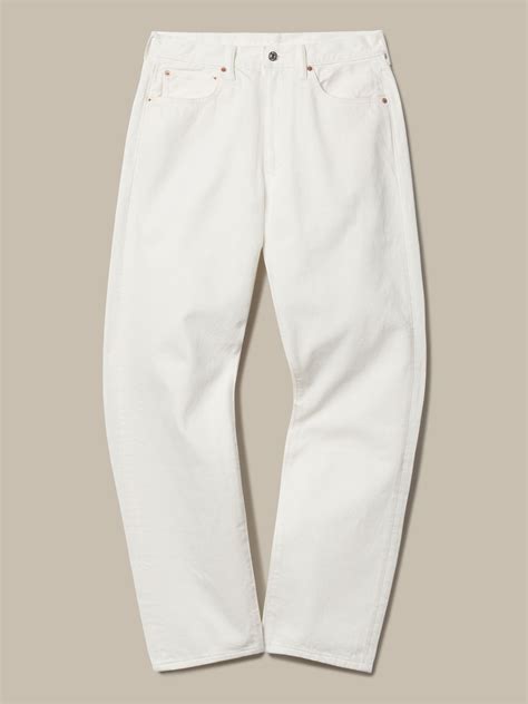 J.PRESS x BUCK MASON 5 POCKET JAPANESE DENIM JEANS - WHITE – J. PRESS