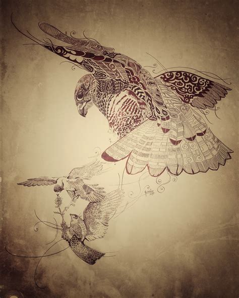 Ode to the Pelegrine Falcon on Behance | Falcon art, Homeschool art