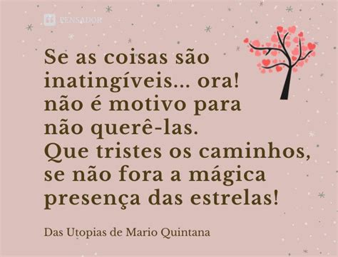 Poema De Mário Quintana - 24 poemas de Mario Quintana que refletem sobre a vida, o tempo e o amor ...