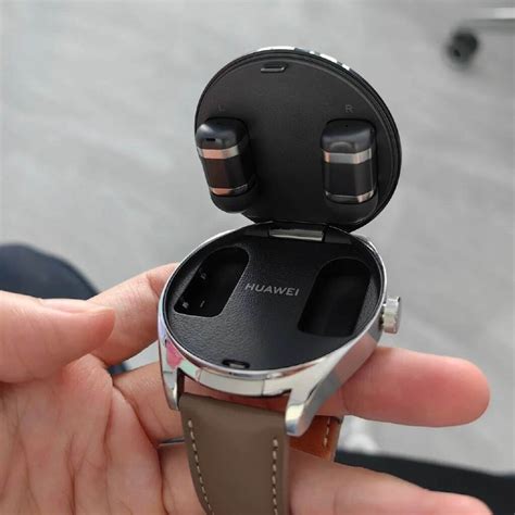 Huawei's new smartwatch hides a pair of true wireless Bluetooth earbuds ...