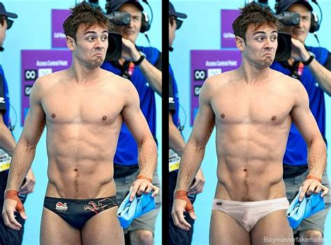 Boymaster Fake Nudes: Tom Daley British diver cock and ass shots